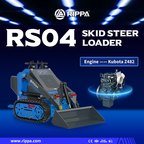 Rippa RS04 Skid Steer Loader Direct Supply from Overseas Distribution Center, Enabling Global Equipment Fast Delivery