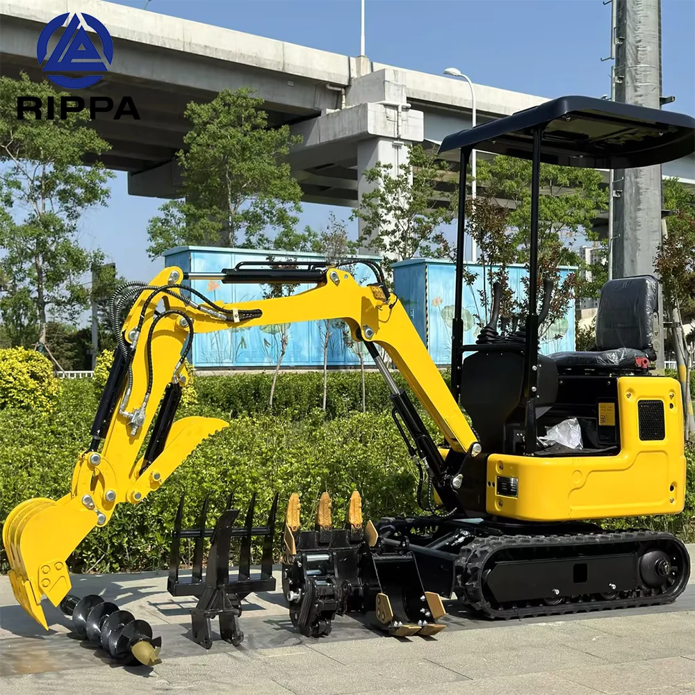 RIPPA R319 迷你挖掘机评测：专为狭窄空间设计的紧凑型1吨级设备