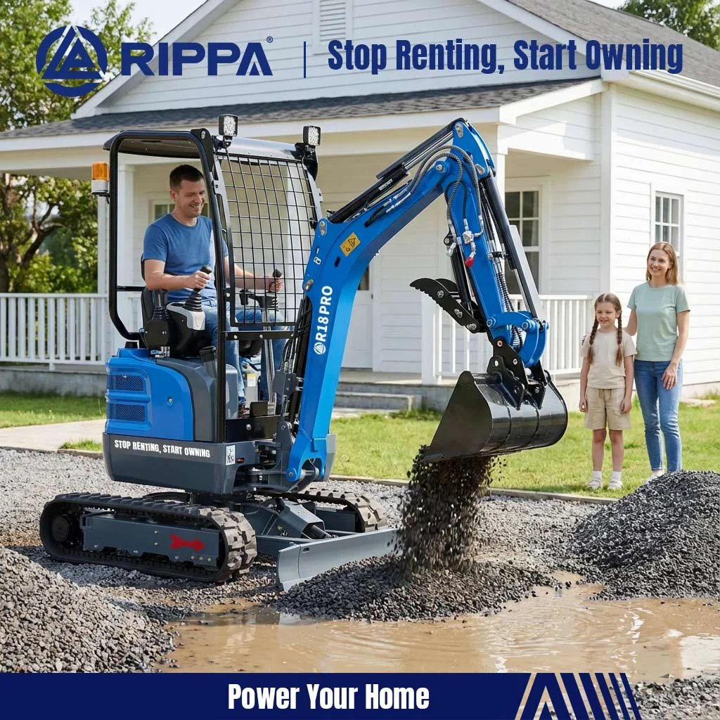 RIPPA Mini Excavators for Rental Companies