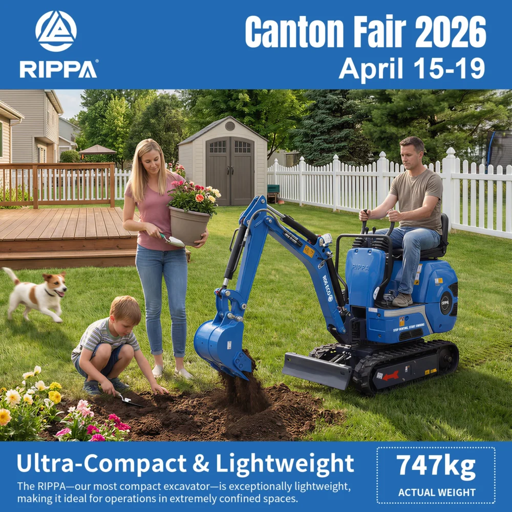 RIPPA-graafmachines voor tuin- en landschapsbedrijven