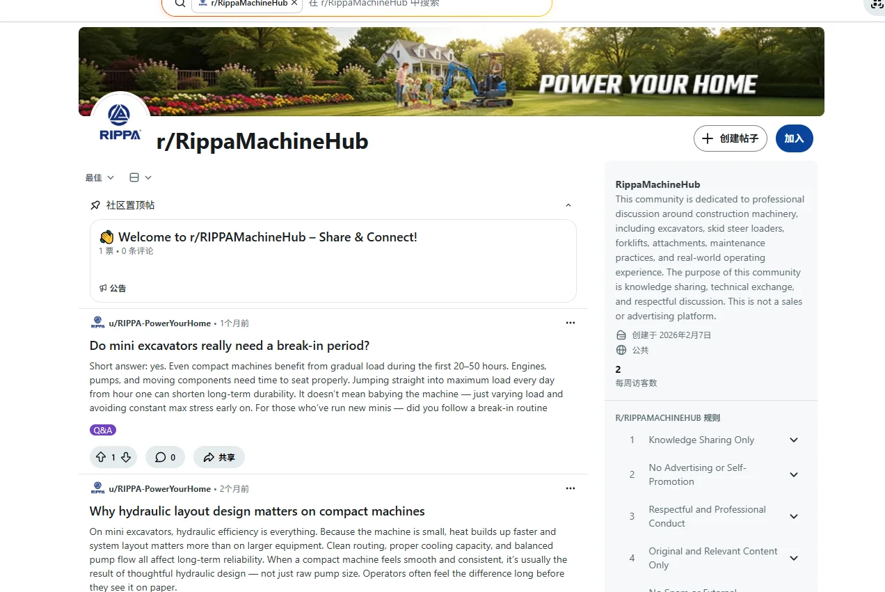 Why RIPPA Shares Practical Mini Excavator Knowledge With the Community