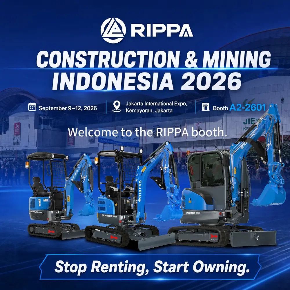 RIPPA GROUP to Showcase Mini Excavators at Construction & Mining Indonesia 2026
