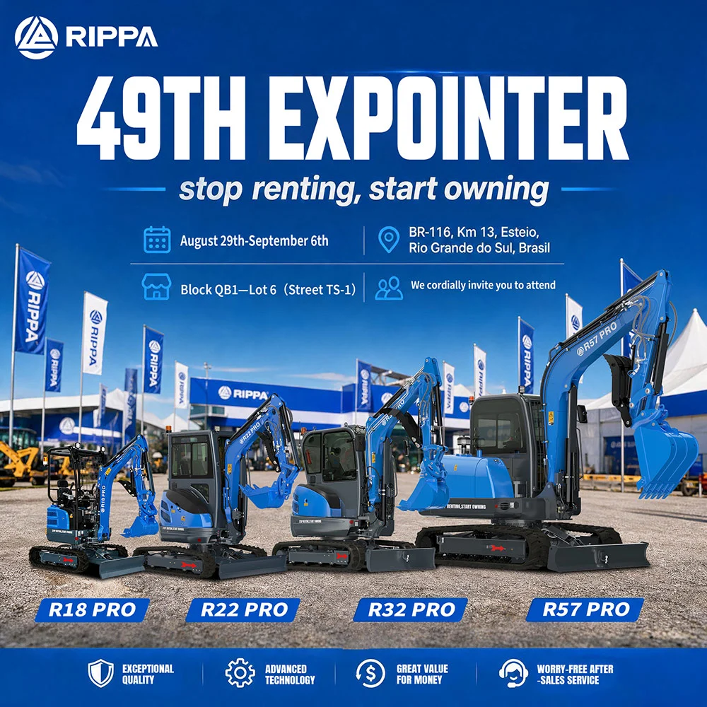RIPPA GROUP to Showcase Excavators at the 49th Expointer in Brazil