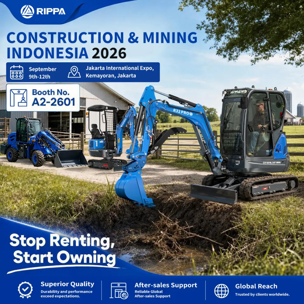 RIPPA GROUP to Showcase Excavators and Skid Steer Loaders at Construction & Mining Indonesia 2026