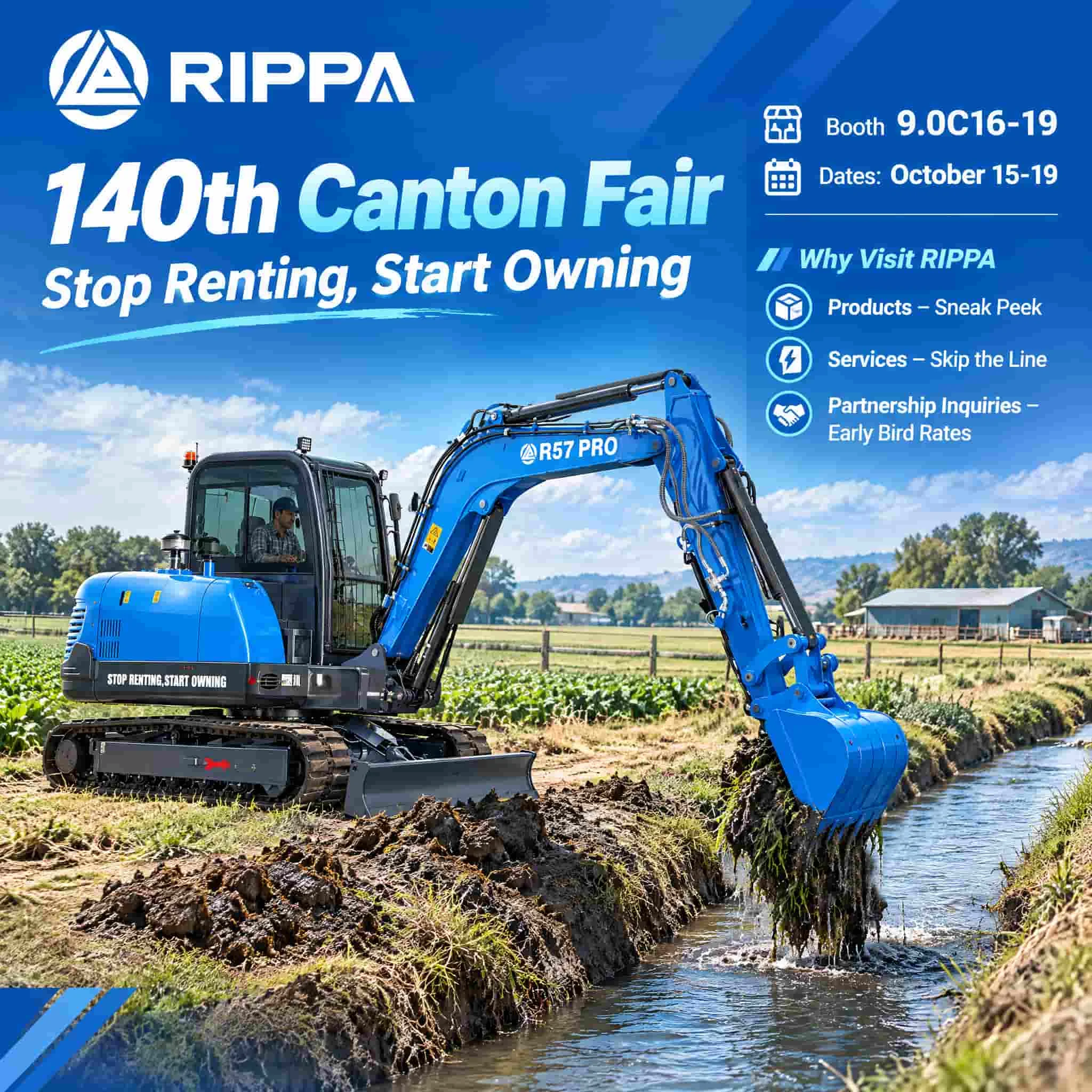 RIPPA to Attend the 140th Canton Fair with Construction Equipment Solutions