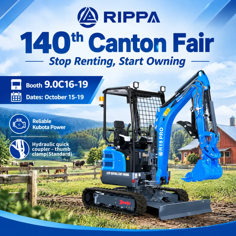 RIPPA MINI EXCAVATOR TO BE FEATURED AT THE 140TH CANTON FAIR