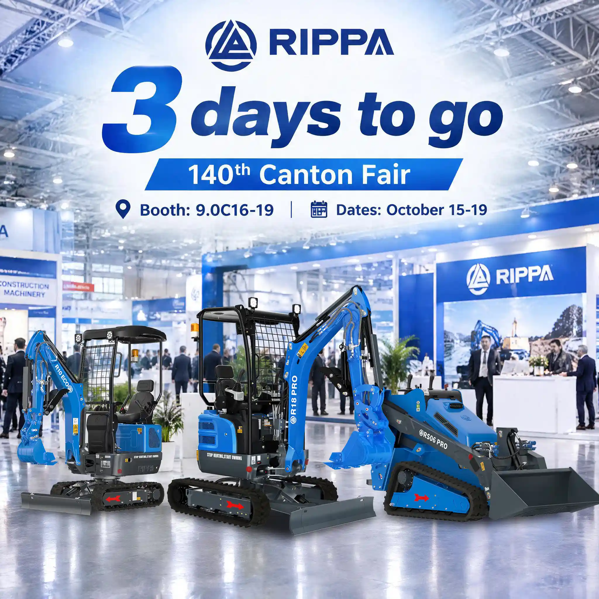 RIPPA at the 140th Canton Fair: 3 Days to Go